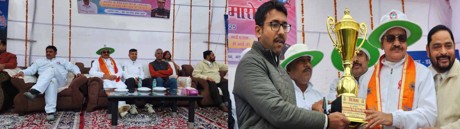 ब्रज प्रेस क्लब द्वारा आयोजित पुलिस प्रशासन पत्रकारों के क्रिकेट मैत्री मैच में  पुलिस प्रशासन ने पत्रकारों को हराकर फिर जीती विजेता ट्रॉफी  - डीआईजी पांडेय रहे मैन ऑफ द मैच