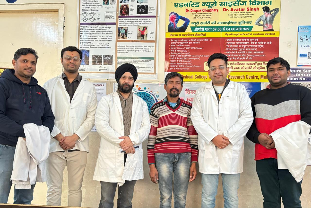 के.डी. हॉस्पिटल के न्यूरो सर्जनों ने लौटाई मानिक चंद के पैरों की ताकत सड़क दुर्घटना में टूट गई थी रीढ़ की हड्डी, चली गई थी पैरों की ताकत